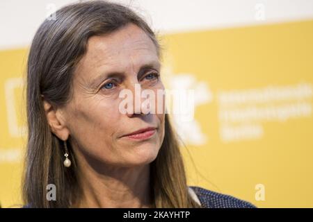 Die Niederländerin Mariette Rissenbeek ist während einer Pressekonferenz am 22. Juni 2018 in Berlin abgebildet. Rissenbeek wurde zur Geschäftsführerin der Berlinale ernannt und wird die Nachfolge von Dieter Kosslick antreten (im Duo mit dem Italiener Carlo Chatrian als künstlerischer Leiter), der 2020 ihre Tätigkeit antreten wird. (Foto von Emmanuele Contini/NurPhoto) Stockfoto