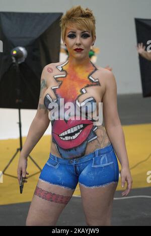 MULAFEST 2018 ist das Festival der Urban Trends, das Fans der Welt der Motor-, Tattoo-, Urban Art-, Roller- und Breakdance-Bewegung auf der IFEMA Madrid zusammenbringt. Spanien. 24. Juni 2018 (Foto von Oscar Gonzalez/NurPhoto) Stockfoto