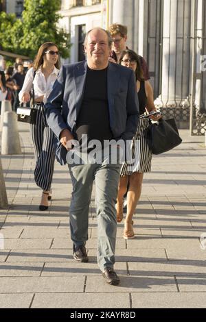 HANS ZIMMER besucht das Konzert DER WELT VON HANS ZIMMER des UNIVERSAL MUSIC FESTIVAL im Teatro Real de Madrid. Spanien. 3. Juli 2018 (Foto von Oscar Gonzalez/NurPhoto) Stockfoto