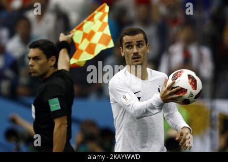 Antoine Griemann beim Finale der FIFA Fußball-Weltmeisterschaft Russland 2018 zwischen Uruguay und Frankreich im Nischni Nowgorod-Stadion am 6. Juli 2018 in Nischni Nowgorod, Russland. (Foto von Mehdi Taamallah/NurPhoto) Stockfoto