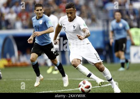 Corentin Tolisso beim Finale der FIFA Fußball-Weltmeisterschaft Russland 2018 zwischen Uruguay und Frankreich im Nischni Nowgorod-Stadion am 6. Juli 2018 in Nischni Nowgorod, Russland. (Foto von Mehdi Taamallah/NurPhoto) Stockfoto