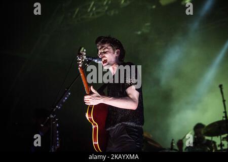 Der englische Sänger und Songwriter James Bay tritt am 8. Juli 2018 live beim Unaltrofestival 2018 Circolo Magnolia Segrate, Mailand, Italien, auf. (Foto von Roberto Finizio/NurPhoto) Stockfoto