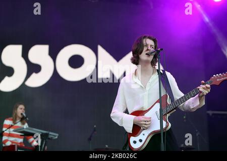 Die britische Band Blossoms tritt am 13. Juli 2018 beim NOS Alive 2018 Musikfestival in Lissabon, Portugal, auf. ( Foto von Pedro Fiúza/NurPhoto) Stockfoto