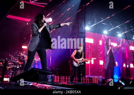 Laura Pausini spielt am 22. Juli 2018 live auf der Bühne in Rom im Circus Maximus, Rom, Italien. (Foto von Giuseppe Maffia/NurPhoto) Stockfoto