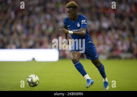 Tammy Abraham von Chelsea im Aviva Stadium in Dublin, Irland, am 1. August 2018 beim International Champions Cup-Spiel zwischen Arsenal FC und Chelsea FC in Aktion (Foto: Andrew Surma/NurPhoto) Stockfoto
