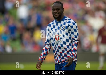 Victor Moses von Chelsea während des International Champions Cup-Spiels zwischen Arsenal FC und Chelsea FC im Aviva Stadium in Dublin, Irland, am 1. August 2018 (Foto: Andrew Surma/NurPhoto) Stockfoto