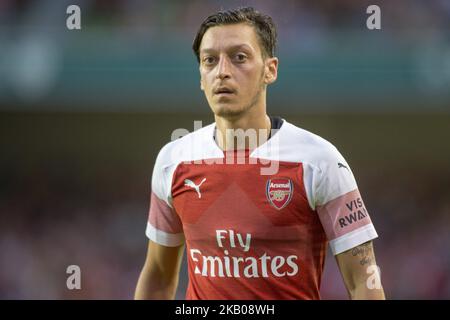 Mesut Ozil von Arsenal während des International Champions Cup-Spiels zwischen dem FC Arsenal und dem FC Chelsea im Aviva Stadium in Dublin, Irland, am 1. August 2018 (Foto: Andrew Surma/NurPhoto) Stockfoto