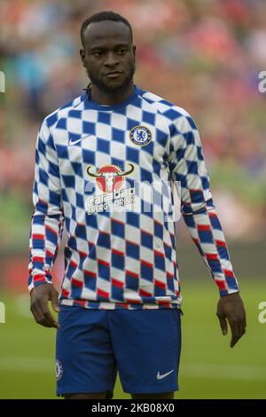 Victor Moses von Chelsea während des International Champions Cup-Spiels zwischen Arsenal FC und Chelsea FC im Aviva Stadium in Dublin, Irland, am 1. August 2018 (Foto: Andrew Surma/NurPhoto) Stockfoto