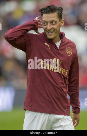 Mesut Ozil von Arsenal während des International Champions Cup-Spiels zwischen dem FC Arsenal und dem FC Chelsea im Aviva Stadium in Dublin, Irland, am 1. August 2018 (Foto: Andrew Surma/NurPhoto) Stockfoto