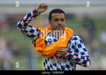 Pedro von Chelsea beim internationalen Champions-Cup-Spiel zwischen dem FC Arsenal und dem FC Chelsea im Aviva Stadium in Dublin, Irland, am 1. August 2018 (Foto: Andrew Surma/NurPhoto) Stockfoto