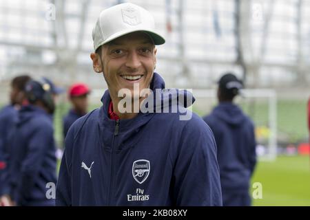 Mesut Ozil von Arsenal während des International Champions Cup-Spiels zwischen dem FC Arsenal und dem FC Chelsea im Aviva Stadium in Dublin, Irland, am 1. August 2018 (Foto: Andrew Surma/NurPhoto) Stockfoto