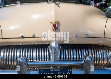 1949 Mercury 4-türige Limousine, klassisches amerikanisches Auto Stockfoto