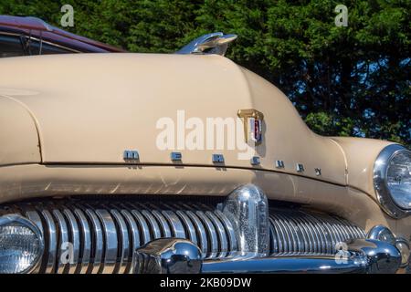 1949 Mercury 4-türige Limousine, klassisches amerikanisches Auto Stockfoto