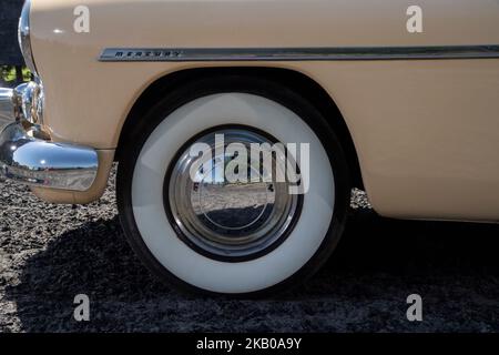 1949 Mercury 4-türige Limousine, klassisches amerikanisches Auto Stockfoto