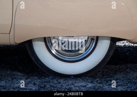 1949 Mercury 4-türige Limousine, klassisches amerikanisches Auto Stockfoto