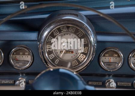 1949 Mercury 4-türige Limousine, klassisches amerikanisches Auto Stockfoto