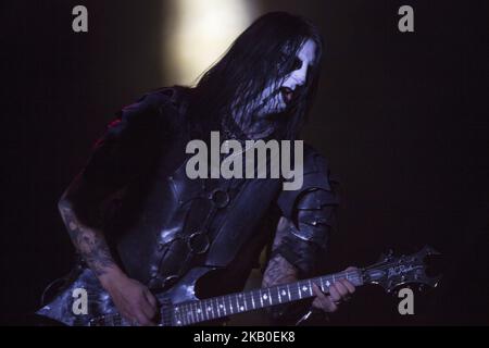 Die Dark Funeral Band aus Schweden beim Rock al Parque 2018 Musikfestival in Bogota, Kolumbien am 20. August 2018. Rock al Parque ist ein dreitägiges Musikfestival, das seit 1995 stattfindet. (Foto von Daniel Garzon Herazo/NurPhoto) Stockfoto