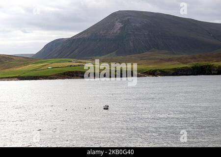 Blick auf Hoy von der Northlink Fähre, Orkney, Schottland, Großbritannien Stockfoto