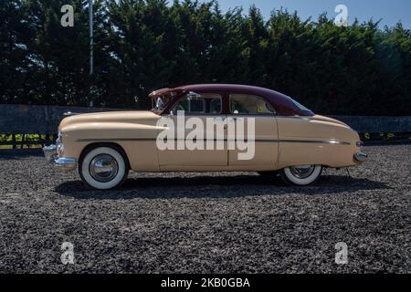 1949 Mercury 4-türige Limousine, klassisches amerikanisches Auto Stockfoto