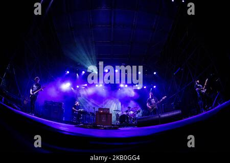 Die schottische Post-Rock-Band Mogwai auf der Bühne beim heutigen Festival 2018 in Turin, Italien (Foto: Roberto Finizio/NurPhoto) Stockfoto