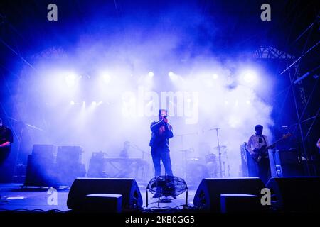 Die englische Rockband Echo & The Bunnymen auf der Bühne beim heutigen Festival 2018 in Turin, Italien (Foto: Roberto Finizio/NurPhoto) Stockfoto