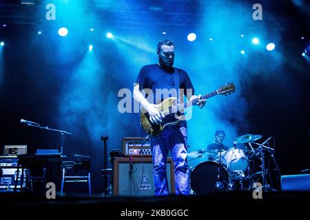 Barry Burns von der schottischen Post-Rock-Band Mogwai auf der Bühne beim heutigen Festival 2018 in Turin, Italien (Foto: Roberto Finizio/NurPhoto) Stockfoto