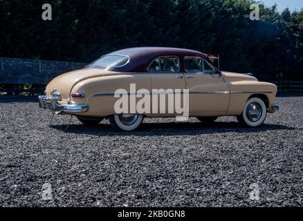 1949 Mercury 4-türige Limousine, klassisches amerikanisches Auto Stockfoto