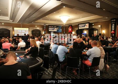 Das PokerStars Pokerturnier im Casino de Barcelona, am 27.. August 2018, in Barcelona, Spanien. -- (Foto von Urbanandsport/NurPhoto) Stockfoto