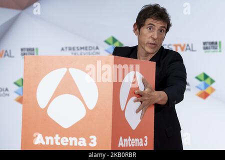 Comedian Manel Fuentes nimmt an der Präsentation der neuen Saison von „TU cara me suena“ während des Festvals in Vitoria, Spanien, Teil. 06. September 2018. (Foto von BorjaB.Hojas/COOLMedia/NurPhoto) Stockfoto