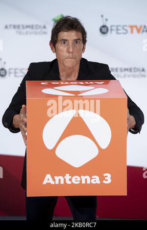 Comedian Manel Fuentes nimmt an der Präsentation der neuen Saison von „TU cara me suena“ während des Festvals in Vitoria, Spanien, Teil. 06. September 2018. (Foto von BorjaB.Hojas/COOLMedia/NurPhoto) Stockfoto