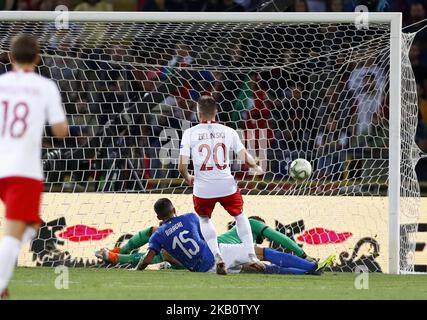 Italien gegen Polen - die UEFA Nations League Piotr Zielinski aus Polen erzielt am 7. September 2018 im Renato Dall'Ara Stadium in Bologna, Italien, das Tor von 0-1 (Foto: Matteo Ciambelli/NurPhoto) Stockfoto