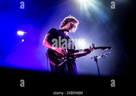 Bryce Dessner von der amerikanischen Rockband The National tritt am 7. September 2018 live bei Milano Rocks 2018 auf der Area Expo Experience Rho in Mailand, Italien, auf. (Foto von Roberto Finizio/NurPhoto) Stockfoto