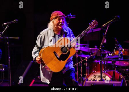 Der amerikanische Sänger und Songwriter David Crosby tritt am 11. September 2018 in Mailand, Italien, live im Teatro Dal Verme auf. (Foto von Roberto Finizio/NurPhoto) Stockfoto