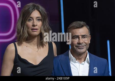 Sandra Barneda und Jorge Javier Vazquez nehmen an der Gran Hermano VIP 6 Präsentation am 11. September 2018 in Madrid, Spanien, Teil. (Foto von Oscar Gonzalez/NurPhoto) Stockfoto