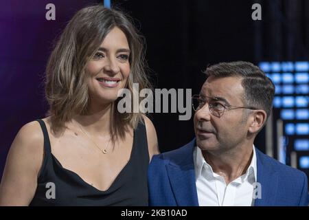 Sandra Barneda und Jorge Javier Vazquez nehmen an der Gran Hermano VIP 6 Präsentation am 11. September 2018 in Madrid, Spanien, Teil. (Foto von Oscar Gonzalez/NurPhoto) Stockfoto