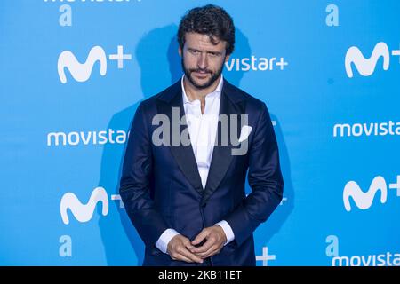 Diego Martin nimmt am 11. September 2018 am blauen Teppich der Präsentation des neuen Programmes von Movistar+ im Queen Sofia Museum in Madrid, Spanien, Teil. (Foto von BorjaB.Hojas/COOLMedia/NurPhoto) Stockfoto