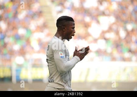 Keita Balde #11 des FC Internazionale Milano reagiert auf eine verpasste Chance während der Serie Eines Spiels zwischen dem FC Internazionale und Parma Calcio 1913 im Stadio Giuseppe Meazza am 15. September 2018 in Mailand, Italien. (Foto von Giuseppe Cottini/NurPhoto) Stockfoto