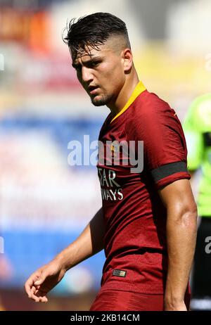 AS Roma gegen Chievo Verona - Serie A Cengiz Under of Roma im Olimpico-Stadion in Rom, Italien am 16. September 2018 Foto Matteo Ciambelli / NurPhoto (Foto von Matteo Ciambelli/NurPhoto) Stockfoto