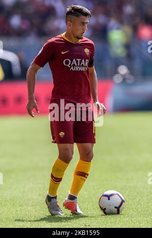 Cengiz unter AS Roma während des Serie-A-Spiels zwischen Roma und Chievo Verona im Stadio Olimpico, Rom, Italien am 16. September 2018. (Foto von Giuseppe Maffia/NurPhoto) Stockfoto