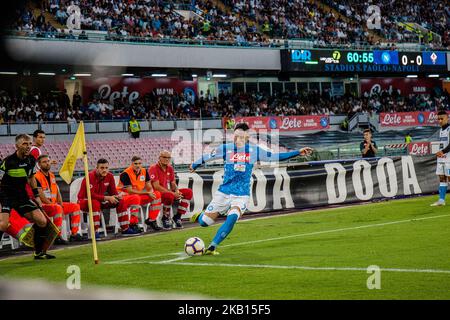 Josè Callejòn (SSC Napoli) während der italienischen Fußballserie A SSC Napoli gegen AC Fiorentina im Stadion S. Paolo in Neapel am 15. September 2018 (Foto: Paolo Manzo/NurPhoto) Stockfoto