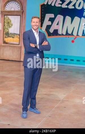 Massimiliano Ossini, Dirigent von 'Mezzogiorno in famiglia' in Rom, Italien, am 18. September 2018. (Foto von Mauro Fagiani/NurPhoto) Stockfoto