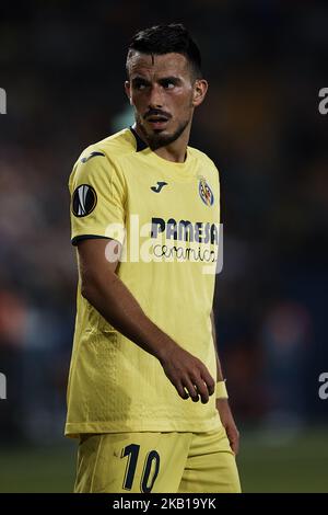 Nicola Sansone von Villarreal CF schaut während des UEFA Europa League Gruppe G Spiels zwischen Villarreal CF und den Rangers im Estadio de la Ceramica am 20. September 2018 in Vila-real, Spanien (Foto von David Aliaga/NurPhoto) Stockfoto