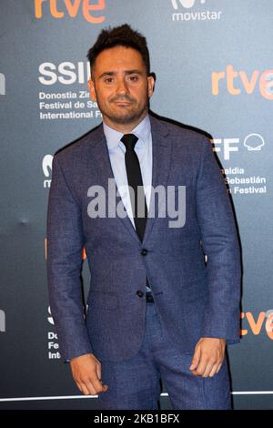 Juan Antonio Bayona nimmt am 22. September 2018 im spanischen San Sebastian am Donostia Award Fotocall des San Sebastian International Film Festival 66. Teil. (Foto von Manuel Romano/NurPhoto) Stockfoto