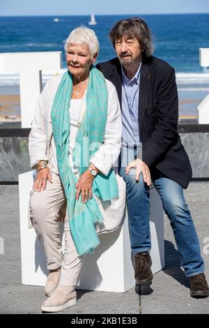 Judi Dench, Trevor Nunn nehmen an der Fotoschau „Red Joan“ während des San Sebastian International Film Festival 66. am 25. September 2018 in San Sebastian, Spanien, Teil. (Foto von Manuel Romano/NurPhoto) Stockfoto