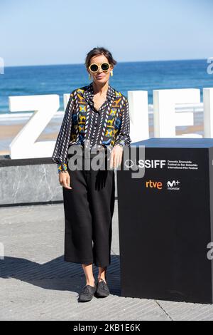 Maria Ballesteros nimmt am 25. September 2018 beim San Sebastian Film Festival 66. an der Fotoschau „Tiempo Despues“ in San Sebastian, Spanien, Teil. (Foto von Manuel Romano/NurPhoto) Stockfoto