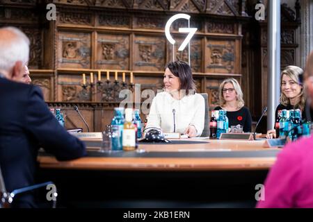 Münster, Deutschland. 03.. November 2022. Bundesaußenministerin Annalena Baerbock, aufgenommen während des Treffens der G7 Außenminister am 3. November 2022 in Münster. Kredit: dpa/Alamy Live Nachrichten Stockfoto