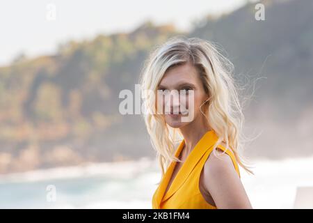 Agata Buzek nimmt am 26. September 2018 am San Sebastian Filmfestival 66. an der Fotoschau „High Life“ Teil. (Foto von Manuel Romano/NurPhoto) Stockfoto