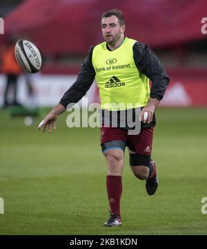 James Cronin aus Münster während des Guinness PRO14-Spiels zwischen Munster Rugby und Ulster Rugby im Thomond Park in Limerick, Irland, am 29. September 2018 (Foto: Andrew Surma/NurPhoto) Stockfoto