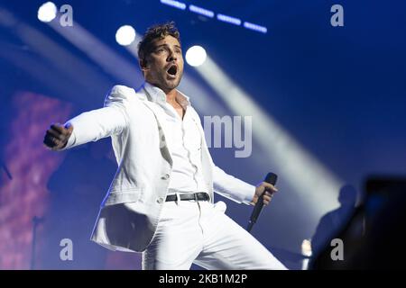 Sänger David Bisbal tritt während eines Konzerts am Teatro Real in Madrid, Spanien, am 29. September 2018 auf. (Foto von Oscar Gonzalez/NurPhoto) Stockfoto