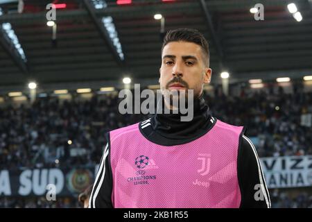 Sami Khedira (Juventus FC) beim Juventus FC UEFA Champions League-Spiel zwischen Juventus FC und Berner Sport Club Young Boys im Allianz Stadium am 02. Oktober 2018 in Turin, Italien. Juventus gewann 3-0 gegen Young Boys. (Foto von Massimiliano Ferraro/NurPhoto) Stockfoto